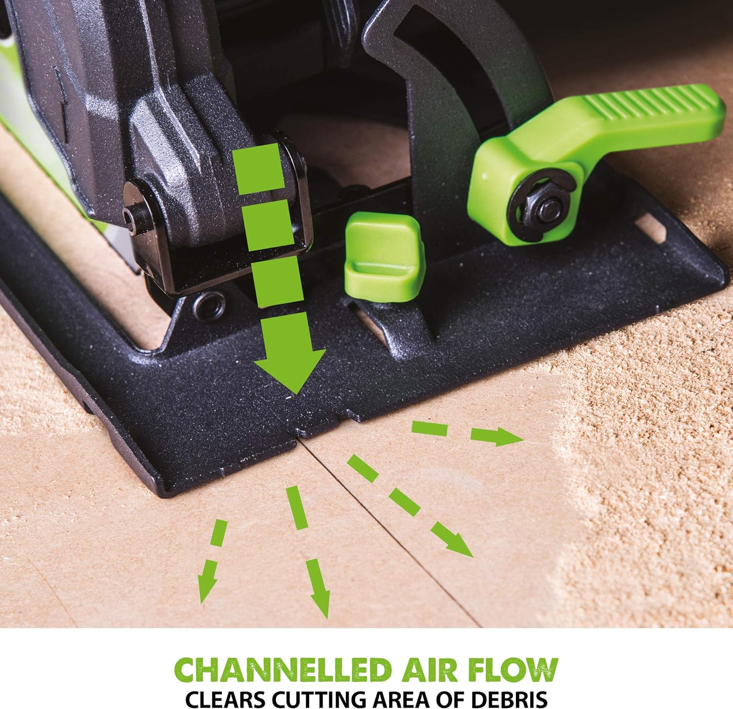 Evolution Power Tools F165CCSL Sierra Circular Con Corte Multimaterial, 1200W, 165mm, (230V)
